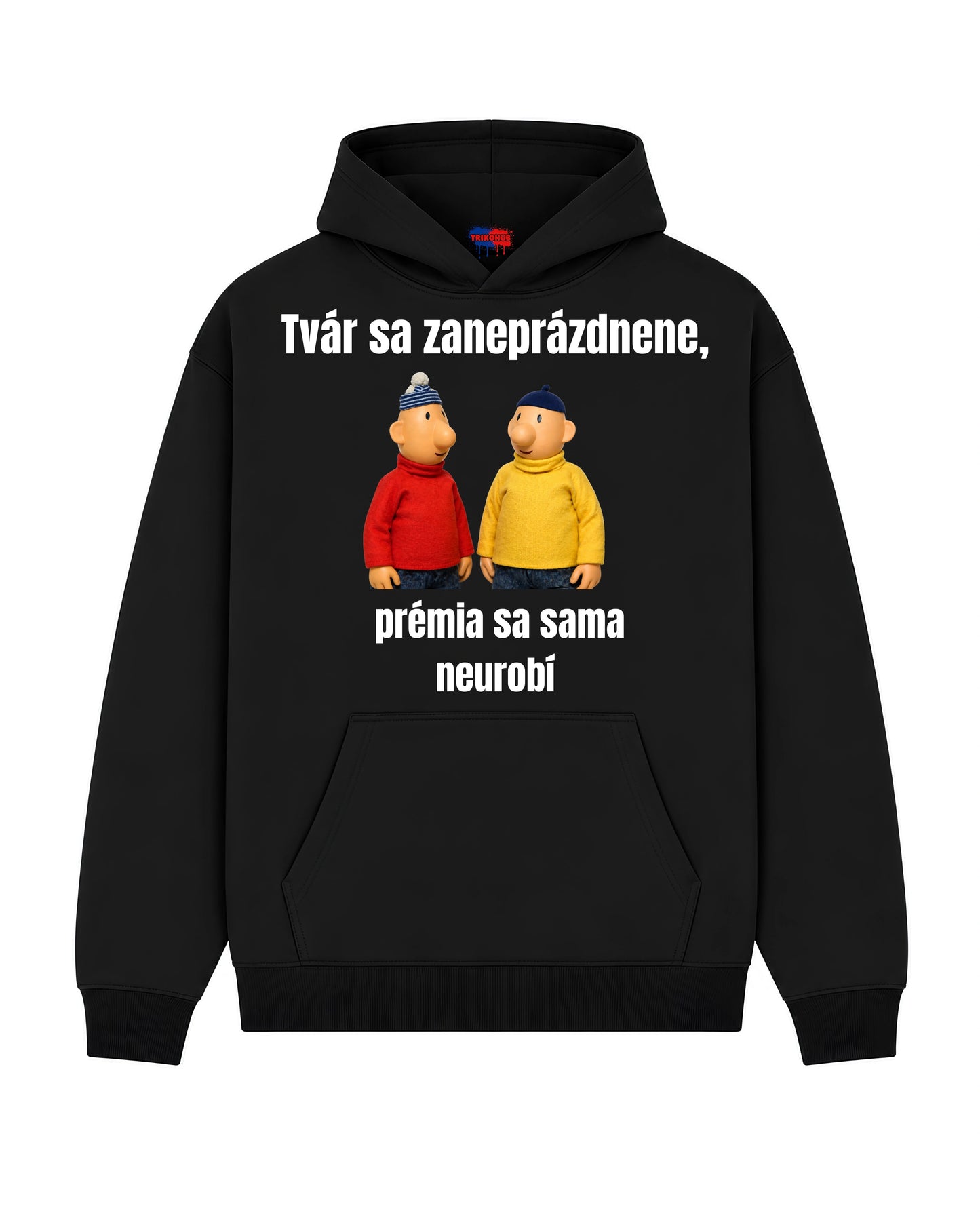 Mikina - Tvár sa zaneprázdnene,  prémia sa sama neurobí