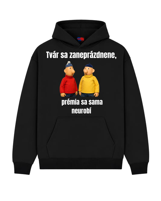 Mikina - Tvár sa zaneprázdnene,  prémia sa sama neurobí