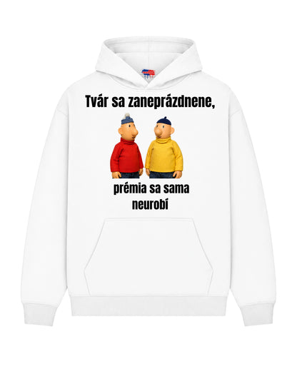 Mikina - Tvár sa zaneprázdnene,  prémia sa sama neurobí